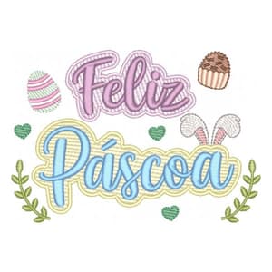 Frase Feliz Páscoa (Pontos Leves)