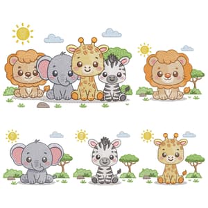 Animais Safari (Pontos Leves) 