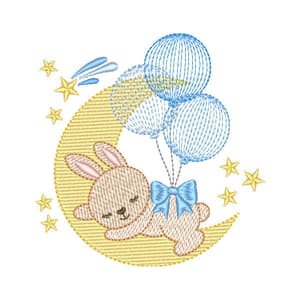 Coelho Dormindo na Lua (Pontos Leves)