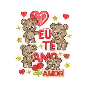 Eu te amo com Ursinhos (Pontos Leves)