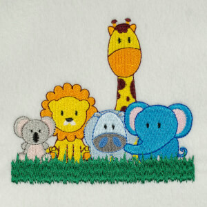 Safari baby 1 Embroidery Design
