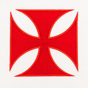 Matriz de bordado Cruz de Malta Vasco Aplique
