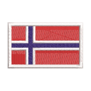 Matriz de bordado Bandeira Noruega