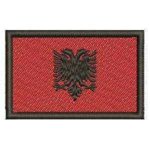 Matriz de bordado Bandeira Albania