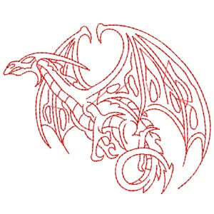 Dragon Embroidery Design