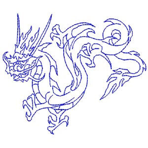 Dragon Embroidery Design