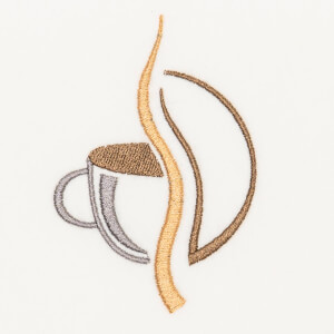 Coffee Embroidery Design