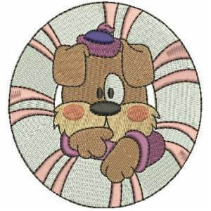 Dog sailor Embroidery Design