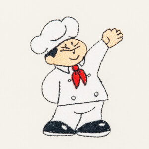 Chef Embroidery Design