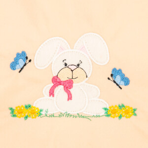Bunny applique Embroidery Design
