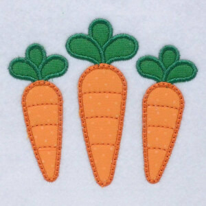 Matriz de bordado cenoura aplique 1