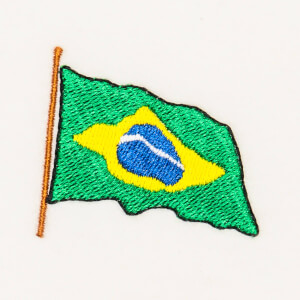 Matriz de bordado bandeira brasil 2