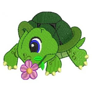 Turtle Embroidery Design