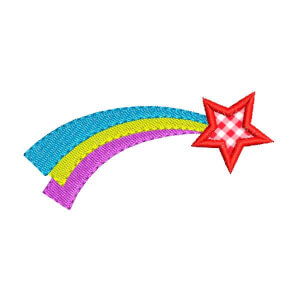 Shooting star Embroidery Design