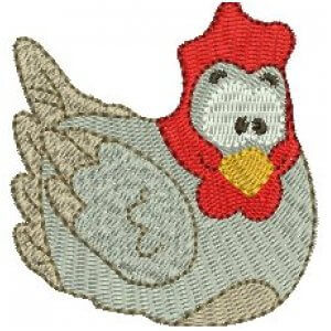 Chicken Embroidery Design