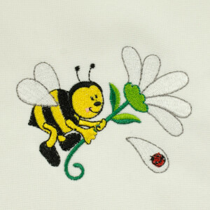 Bee Embroidery Design