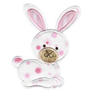Bunny applique Embroidery Design