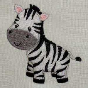Zebra Embroidery Design