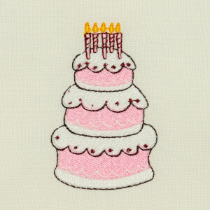 Cake Embroidery Design