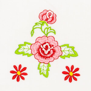 Matriz de bordado floral 364