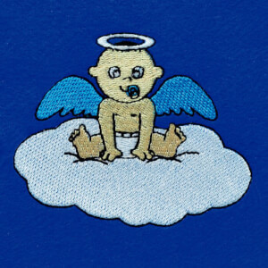 Angel baby Embroidery Design