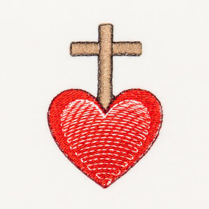 Religious symbols Embroidery Design