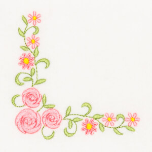 Matriz de bordado floral 464