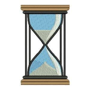 Hourglass Embroidery Design