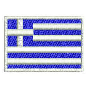 Matriz de bordado Bandeira Grécia