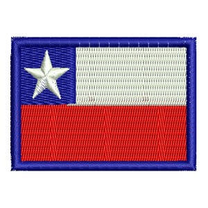 Matriz de bordado Bandeira Chile