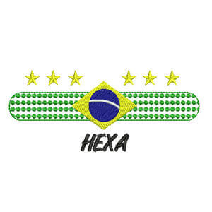 Matriz de bordado Brasil 33 (Copa 2010)