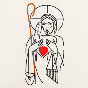 Sacred heart Embroidery Design
