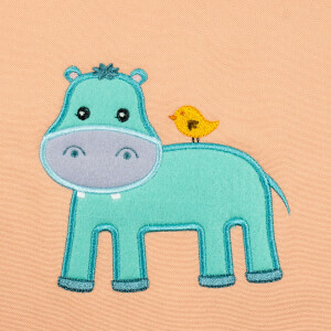 Hippopotamus Embroidery Design