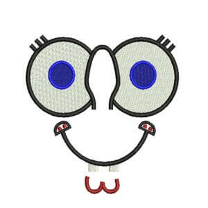 Happy face Embroidery Design