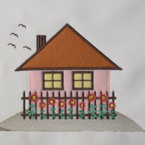 House Embroidery Design