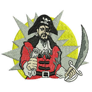Pirate Embroidery Design