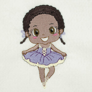 Ballet dancer Embroidery Design