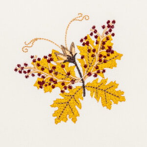 Leaf Embroidery Design