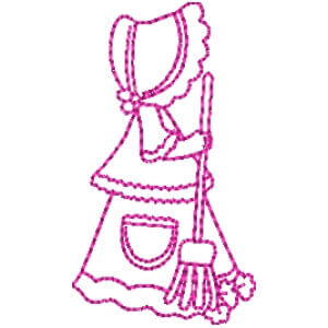Little girl Embroidery Design