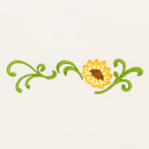 Border flower Embroidery Design