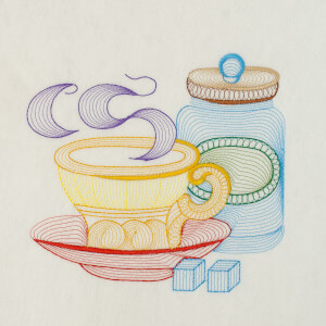 Kitchen utensils Embroidery Design