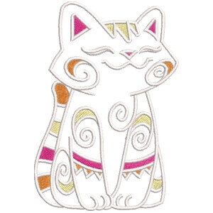 Cat Embroidery Design