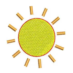 Matriz de Bordado  Sol 10