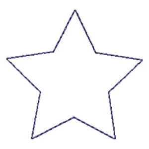 Matriz de bordado Estrela