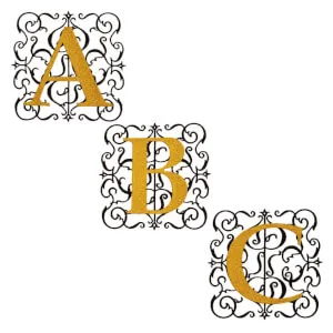 Pacote de Matrizes Alfabeto Monograma