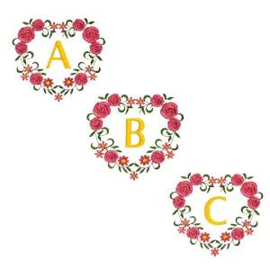 Pacote de Matrizes Monograma Floral