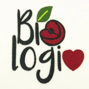 Matriz de bordado Logo de Biologia