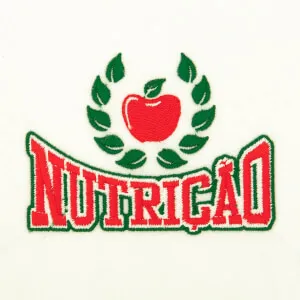 Matriz de bordado Logo de Nutrição