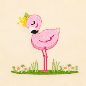 Matriz de bordado Flamingo Gracioso