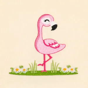 Matriz de bordado Flamingo Charmoso